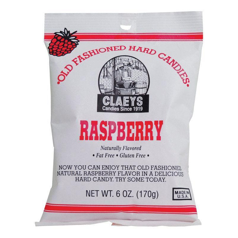 Claeys 9607425 Old Fashioned Raspberry Hard Candy, 6 oz