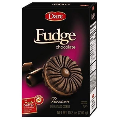 Dare Foods KHLV00294484 Fudge Chocolate Creme Filled Cookies, 10.2 oz 