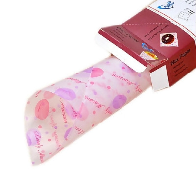 Panda Superstore PS-HOM678533011-EMILY02351 Pretty Balloon Pattern Baking Grease-Proof Wax Papers, Pink - 30 Piece 