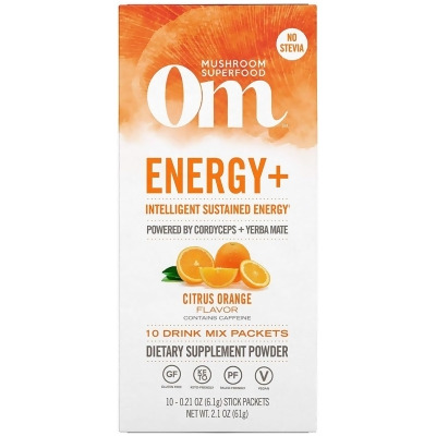 Organic Mushrooms 238389 0.21 oz Superfood Drink Mix, Citrus Orange 