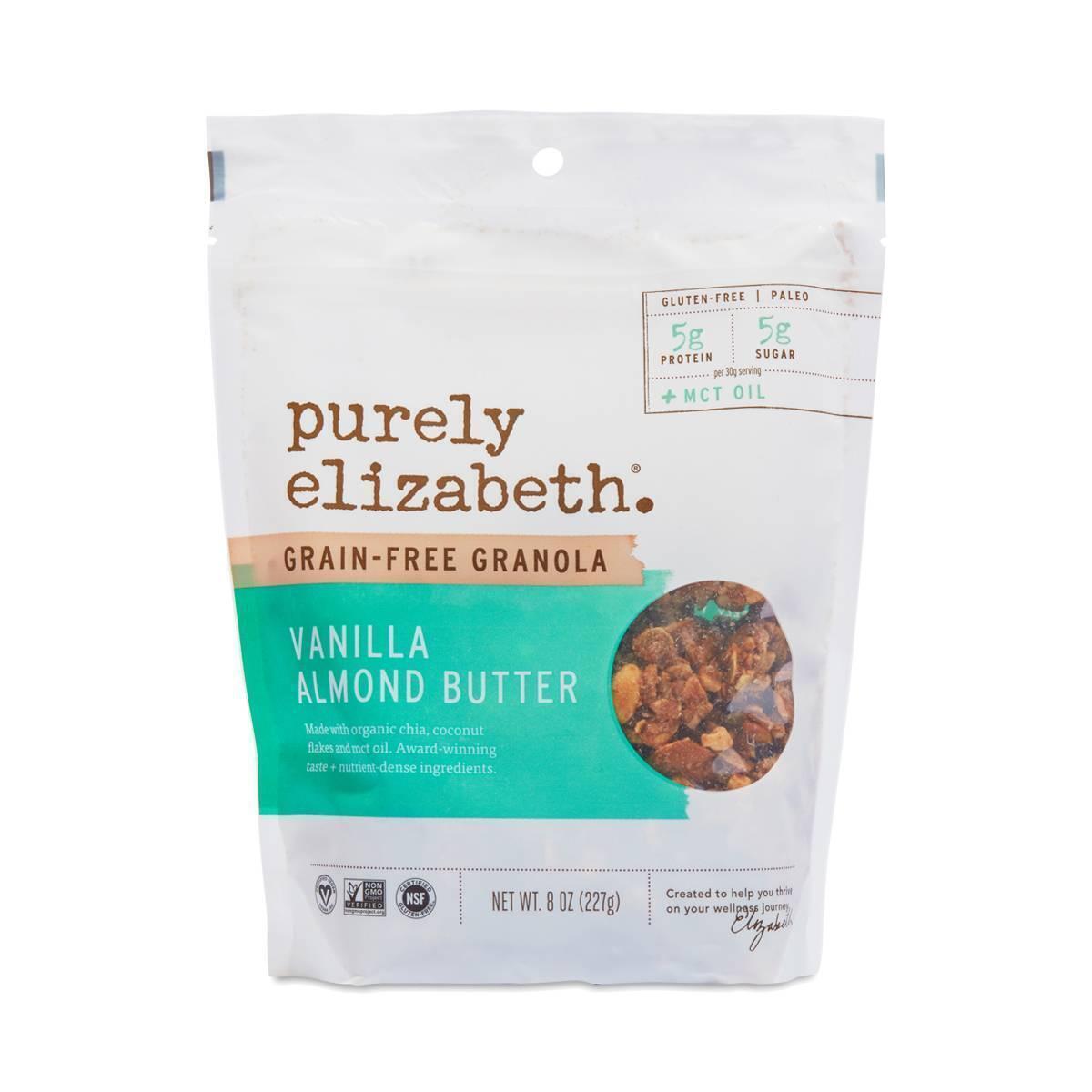 Purely Elizabeth 241710 8 oz Grain Free Granola, Vanilla Almond Butter Plus MCT