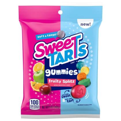 Sweetarts 6063662 5 oz Fruity Splitz Gummi Candy, Pack of 12 