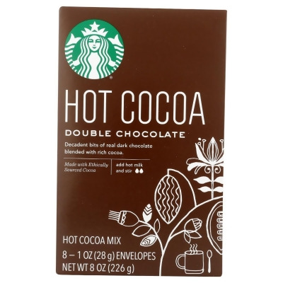 Starbucks KHRM00306359 8 oz Cocoa Hot Double Chocolate Box, 8 Piece 
