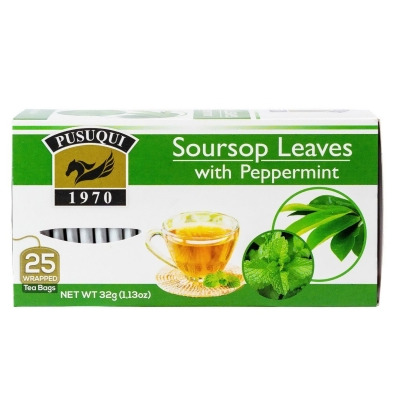 Pusuqui KHRM00384397 Soursp Leaves Peppermint Tea, 25 Bag 