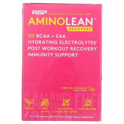 RSP Nutrition KHCH00384014 Amino Lean Pink Lemonade, Pack of 12 