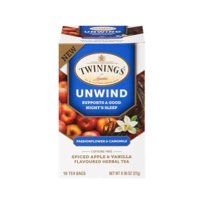 Twinings Tea 231362 Unwind Herbal Tea, Passionflower & Chamomile 