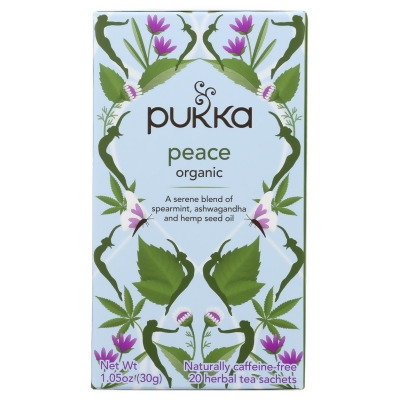 Pukka Herbs KHCH02202018 Peace Organic Herbal Tea, 20 Bag 