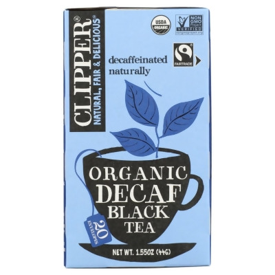 Clipper KHRM02301767 1.41 oz Organic Decaf Black Tea 