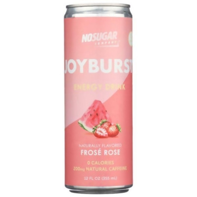 No Sugar KHRM02300798 12 fl oz Energy Joyburst Frose Rose Drink 