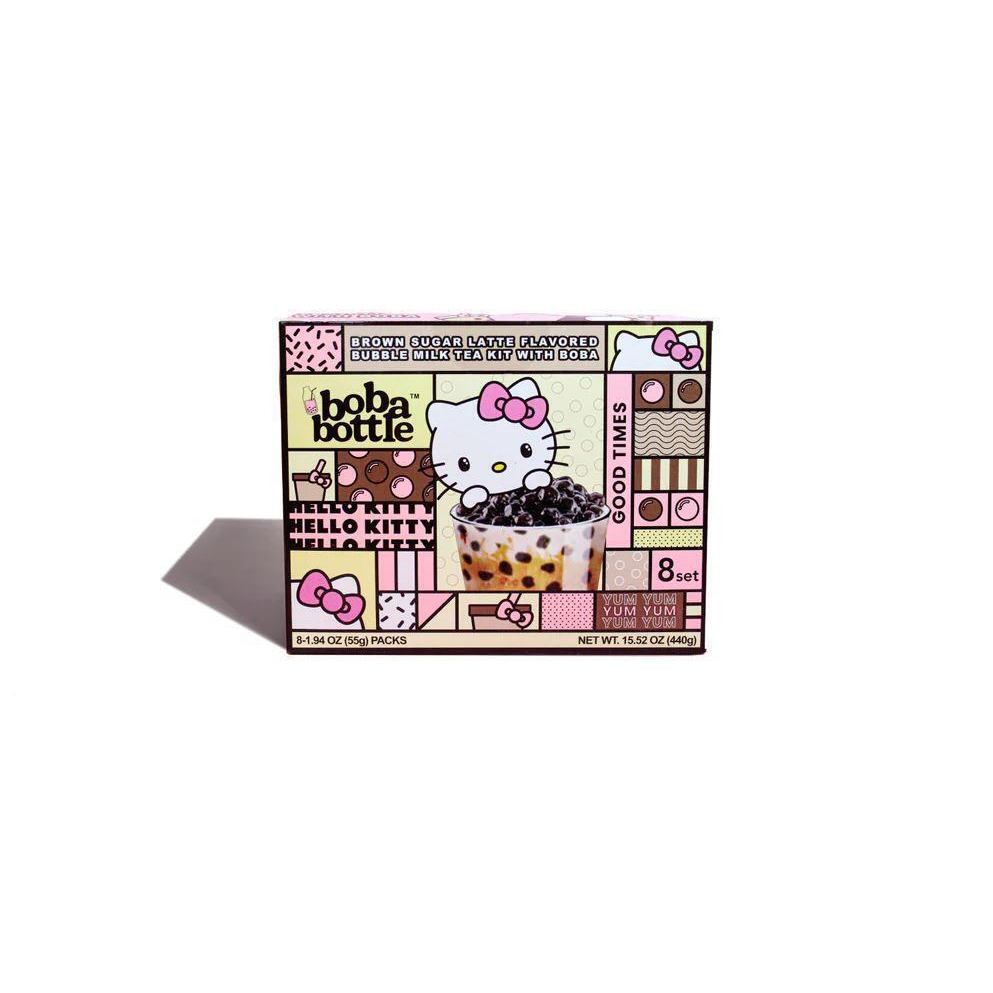 Asha KHRM02204857 15.52 oz Hello Kitty Boba Kit Brown Sugar Milk Tea