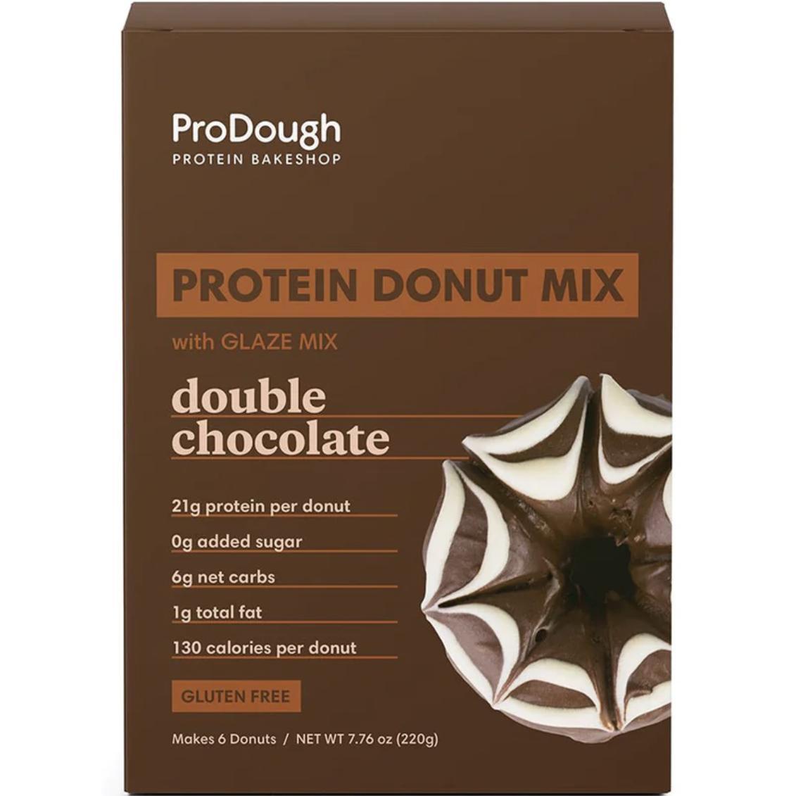 Prodough Bakery KHRM02301158 7.76 oz Protein Double Chocolate Protein Donut Mix