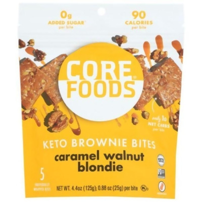 Core Foods KHRM02302696 4.4 oz Bites Brownie Car Walnut Blend Granola 