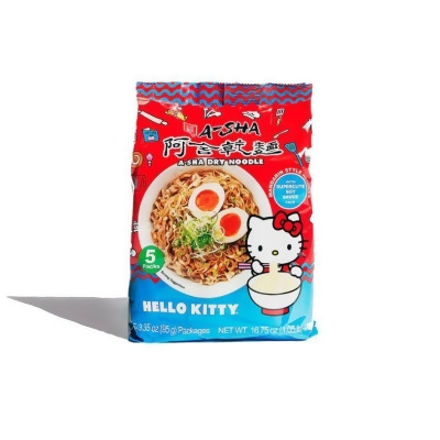 Asha KHCH02203041 16.75 oz Hello Kitty Mandarin Supercute Soy Sauce Flavor Noodles 