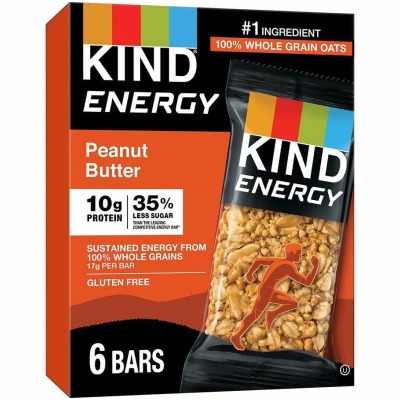 KIND Snacks KND28715 Kind Peanut Butter Energy Bars - Pack of 6 