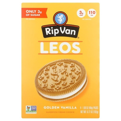 Rip Van KHCH02209051 4 oz Leos Golden Vanilla Cookies 