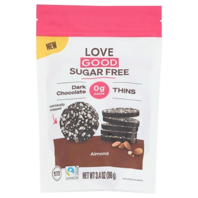 Love Good Fats KHLV02203801 96 gm Thins Almond Dark Chocolate 