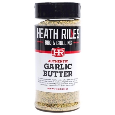 Heath Riles BBQ 8089501 10 oz Garlic Butter BBQ Rub Seasoning 
