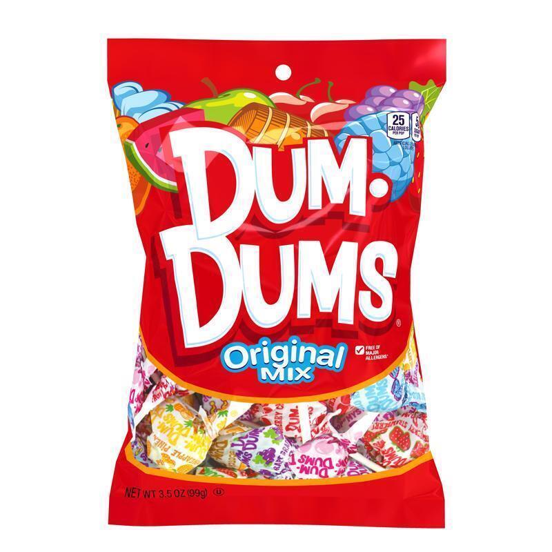 Dum Dums 6066081 3.5 oz Spangler Original Mix Lollipop Candy - Pack of 12