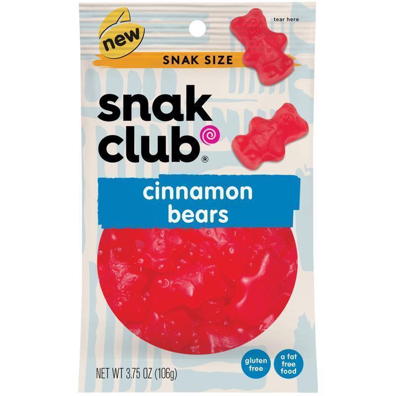Snak Club 6065664 3.75 oz Bagged Cinnamon Gummi Candy - Pack of 12