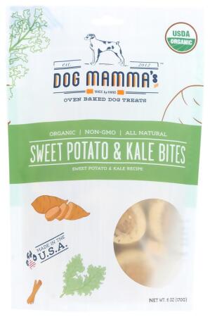 Dog Mammas KHRM02205268 6 oz Organic Sweet Potato & Kale Bites Dog Treats 