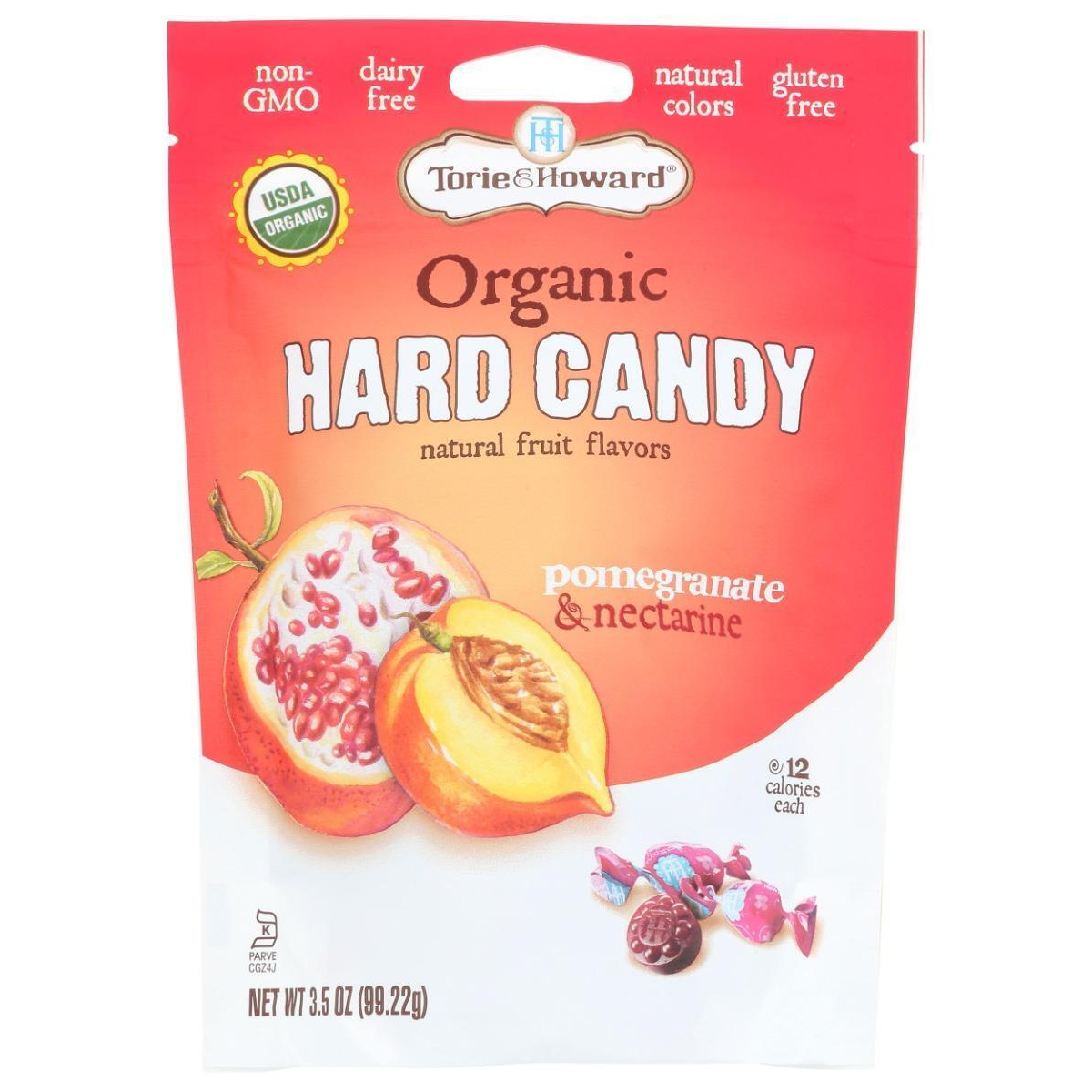 Torie & Howard KHCH02203269 3.5 oz Pomegranate & Nectarine Hard Candy
