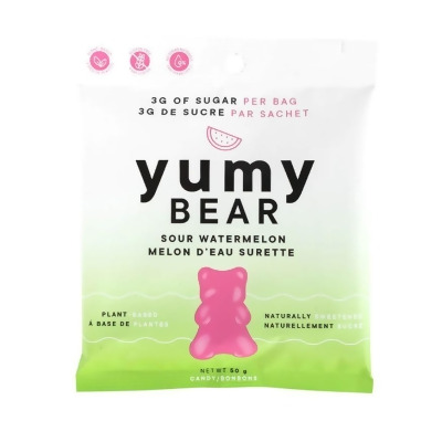 Yumy Candy KHRM02209388 50 gm Sour Watermelon Gummy Bear 