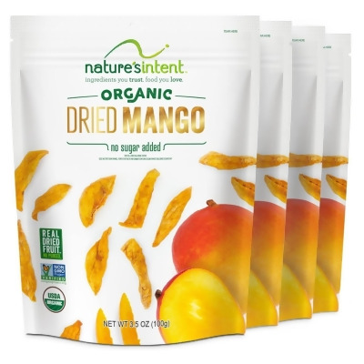 Natures Intent 374752 3.5 oz Mango Dried Organic No Sugar Healthy Snacks - Pack of 8 