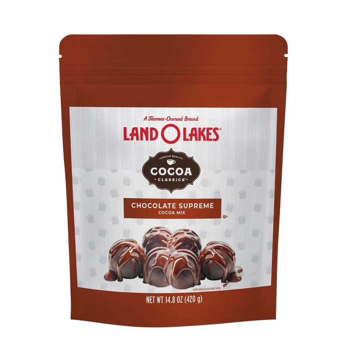 Land O Lakes KHRM00383808 14.8 oz Cocoa Chocolate Mix Super Pouch