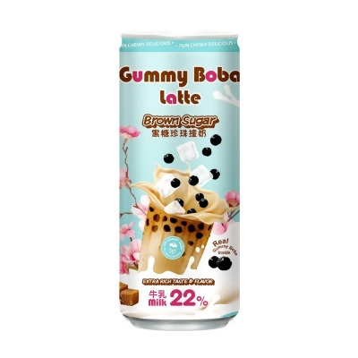 Os KHLV00397332 15.9 oz Brown Sugar Gummy Boba Latte 