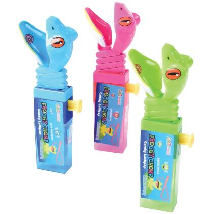 US Toy CA694 0.60 oz Froggy Chomp Candy Lollipops - Case of 12 
