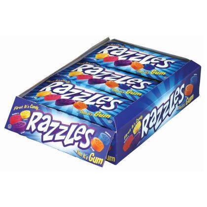 US Toy CA316 1.4 oz Razzles Candy Gum, Pack of 24 