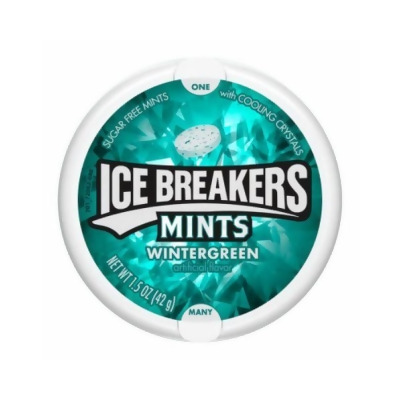 Midwest Distribution 129152 1.5 oz Wint Ice Breakers Wintergreen Mints - Pack of 8 