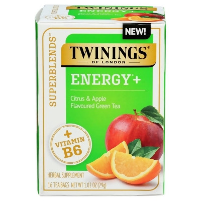 Twining Tea 382743 Superblend Energy Plus Tea - 16 per Bag - Pack of 6 
