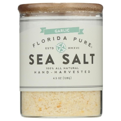 Florida Pure KHRM02309917 4.5 oz Garlic Infused Sea Salt 
