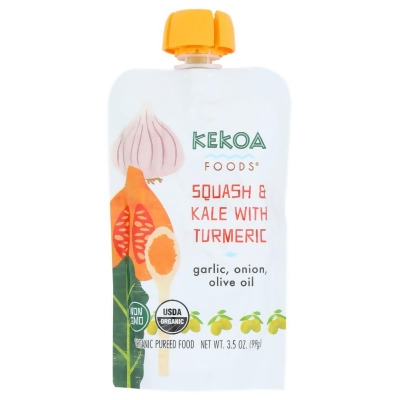 Kekoa KHRM02301868 3.5 oz Squash & Kale with Turmeric Squeeze Pouch 