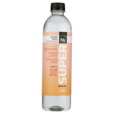 Nirvana Super KHLV02309881 16.9 fl oz Orange Peach Water 