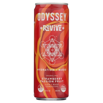 Odyssey Elixir KHLV02309144 12 fl oz Strawberry Passion Fruit Beverage 