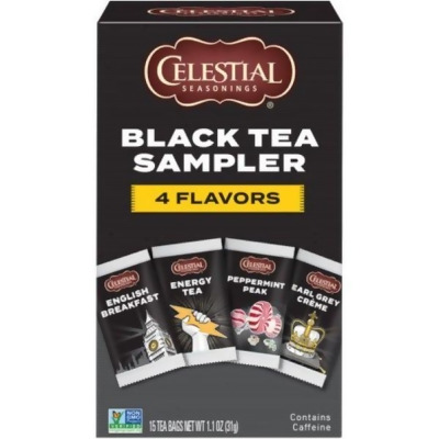 Celestial Seasonings 2204701 Sampler Black Tea - 15 per Bag - Pack of 6 