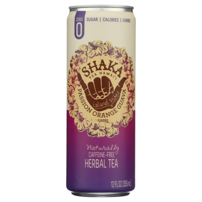 Shaka Tea KHRM02309316 12 fl oz Passion Orange Guava Herbal Tea 