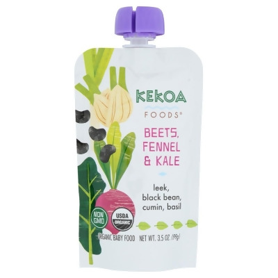 Kekoa KHRM02301864 3.5 oz Beets Fennel & Kale Squeeze Pouch 