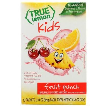 True Citrus 374917 1.38 oz Fruit Punch Water Enhancer - 10 Count - Pack of 12