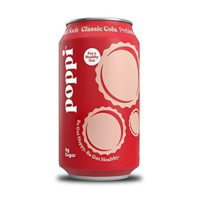 Poppi POI50010 Cola Prebiotic Drink, Pack of 12 