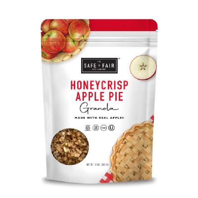 The Safe & Fair Food 376899 12 oz Honey Crisp Apple Granola - Pack of 6 