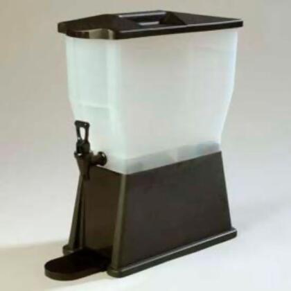 Carlisle Sanitary Maintenance B632333 3 gal 1085003 - Rectangular Trimline Premium Beverage Server, Black 