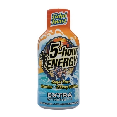 5-Hour Energy 9090395 1.9 oz Extra Strength Sugar Free Tidal Twist Energy Shot - Pack of 12 