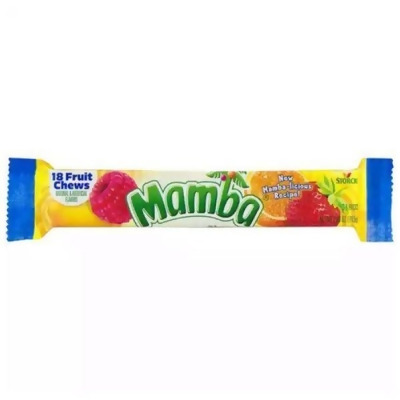 Midwest Distribution 129215 2.8 oz Mamba Fruit Chews Candy - Pack of 6 