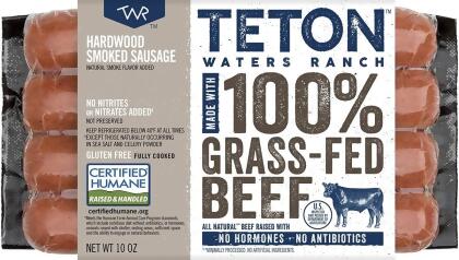 Teton Waters KHCH00332739 10 oz Hardwood Smoked Beef Sausage 