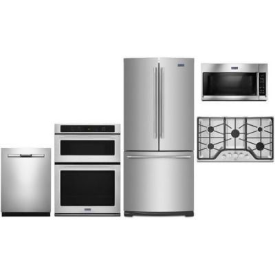 5 Piece Kitchen Appliances Package with 30" French Door ...