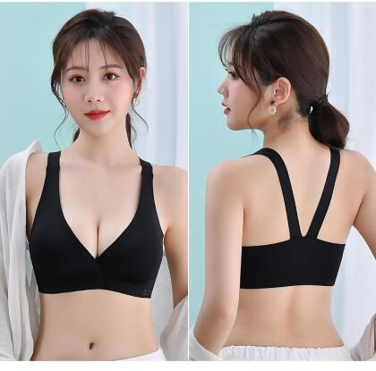 **現貨－FB3711-2 聚攏前開扣の美背冰絲內衣 (時尚黑Ｌ) 