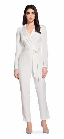 adrianna papell tuxedo jumpsuit